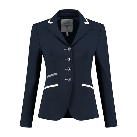 Competition Jacket - Navy with White Piping